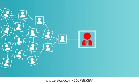 Human Resources HR Manager, One employee for leadership services, Focus Manager icon, HR, HRM, HRD leading organization in recruiting and prospecting, Building a strong team.