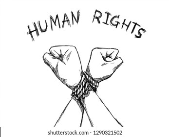 human rights drawing easy