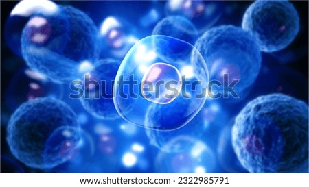 Human stem cells illustration background