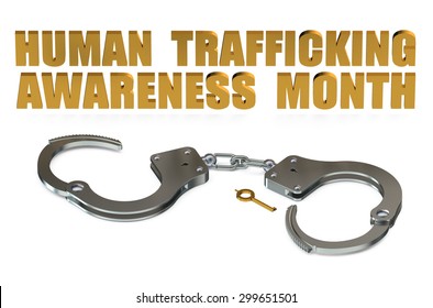 Human Trafficking Awareness Month Concept