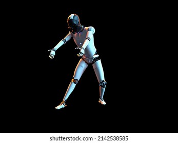 Humanoid White Robot Futuristic Robot Humanoid Stock Illustration ...