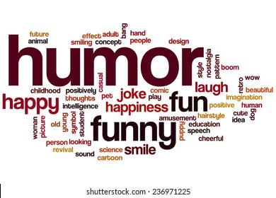 Humor word cloud concept