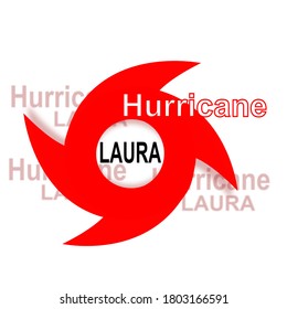 Hurricane Laura, Red Web Icon