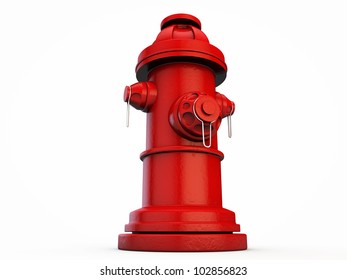 hydrant isolated on white background