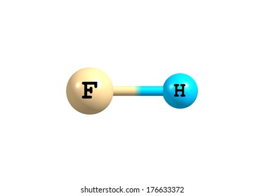 Hydrogen Fluoride Chemical Compound Formula Hf Stock Illustration 176633372