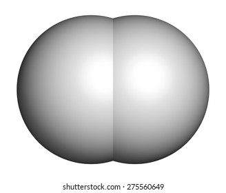 Hydrogen Gas (H2) Molecule.