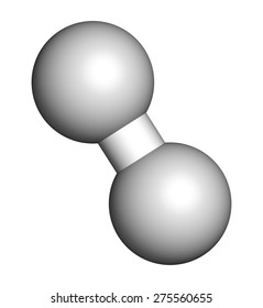 Hydrogen Gas (H2) Molecule.