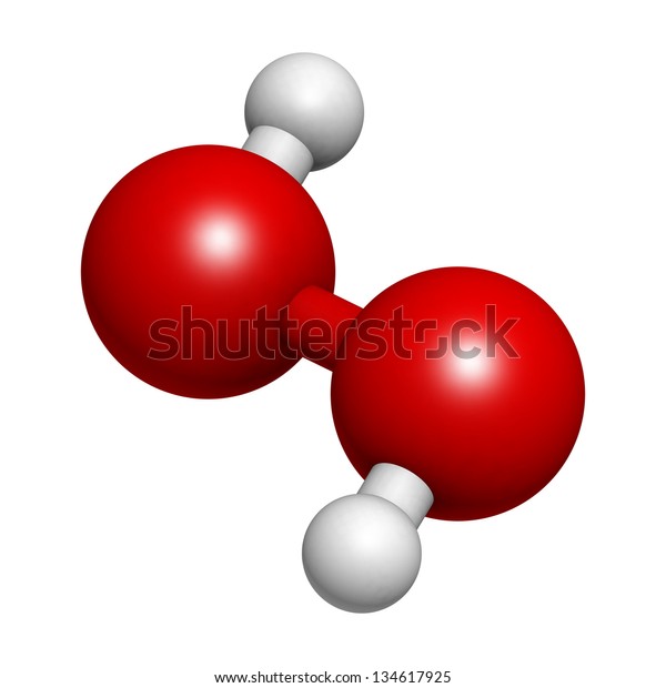 Hydrogen Peroxide H2o2 Molecule Chemical Structure Stock Illustration ...