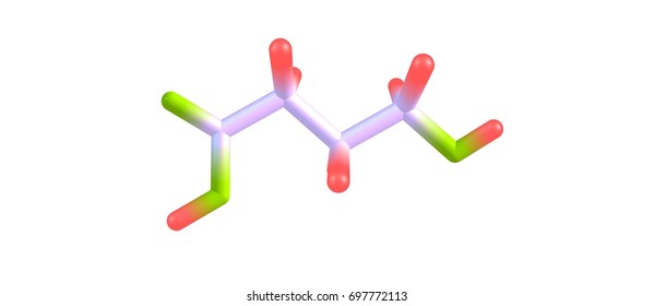 Hydroxybutyric Acid Or GHB Or 4-hydroxybutanoic Acid Is A Naturally Occurring Neurotransmitter And A Psychoactive Drug. It Is A Precursor To GABA, Glutamate, And Glycine. 3d Illustration