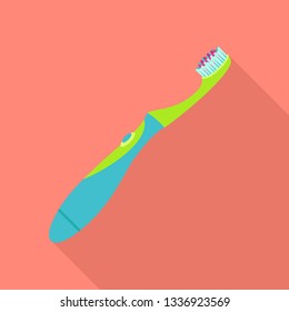 Hygiene toothbrush icon. Flat illustration of hygiene toothbrush icon for web design