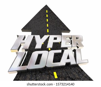 Hyper Local Targeted Campaign Road Words 3d Animation