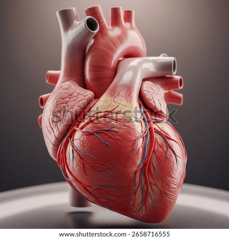  Hyper realistic Human Heart Model on a Display Pedestal