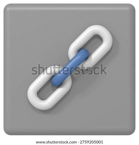 Hyperlink Icon for Website Interface Isometric Illustration