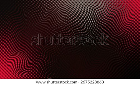 Hypnotic pulsating red grid: Unique graphic design.