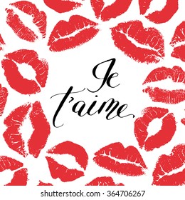 Love You Vector Card French Stock Illustration 364706267 | Shutterstock