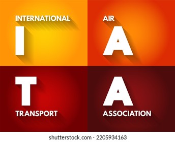 IATA - International Air Transport Association Acronym, Concept Background