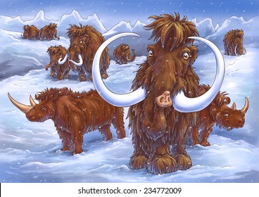 Ice Age Mammoths