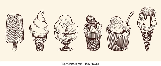 Sundae Drawing Hd Stock Images Shutterstock