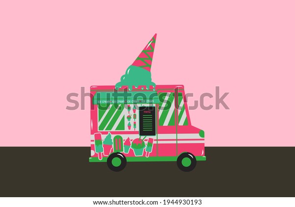 Ice Cream Food Truck\
illustration 2021