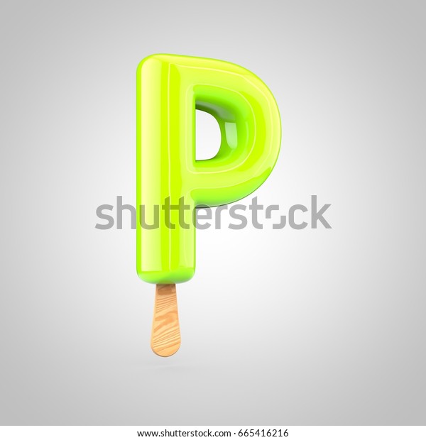 Ice Cream Letter P Uppercase 3d Stock Illustration 665416216 | Shutterstock