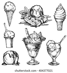 Cone Ice Cream Drawing Images - Foto Kolekcija