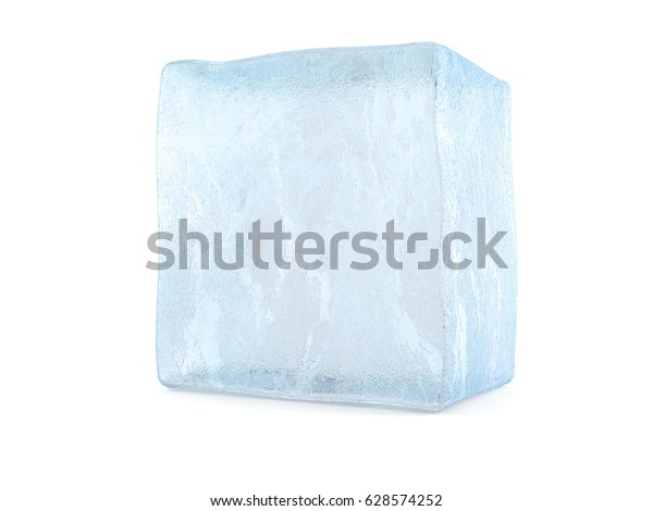 白い背景に氷キューブ 3dイラスト のイラスト素材