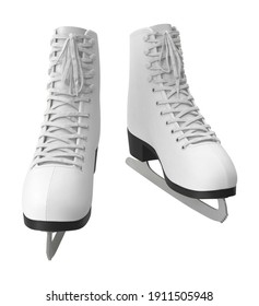 Ice Skates 3D Illustration On White Background