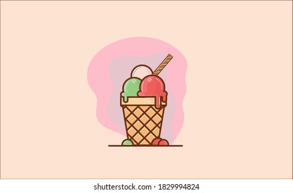 アイスクリーム のイラスト素材 画像 ベクター画像 Shutterstock