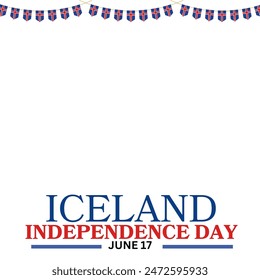 Iceland independence Day. Icelandic Republic Day. Iceland national day. june 17 - Powered by Shutterstock