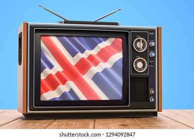 Icelandic Television concept, 3D rendering