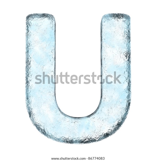 Icing Alphabet Letter U High Definition Stock Illustration 86774083