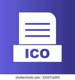 Ico File Isolated On Abstract Background Stock Illustration 1553716355 ...