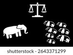 icon of animal and scales of justice