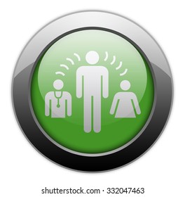 Icon, Button, Pictogram With Interpreter Services Symbol