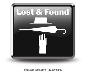 Icon, Button, Pictogram With Lost And Found Symbol