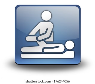 Icon, Button, Pictogram With Physical Therapy Symbol