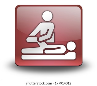 Icon, Button, Pictogram With Physical Therapy Symbol