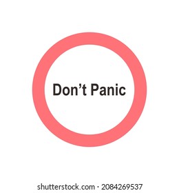 icon do not panic during an earthquake or other disaster