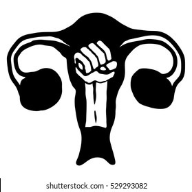 Fisting into uterus