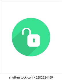 Icon Ilustration Unlock Symbol Security 