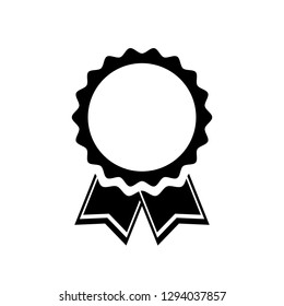 Icon Medal Ribbons Award Silhouette On Stock Illustration 1294037857 ...