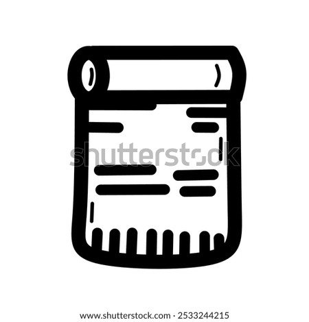an icon of a notepaper