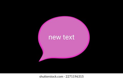 icon simple 3d text bubbles 