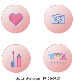 Icon Story Pink Design Intagram