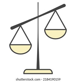 Icon Of An Unbalanced Scale