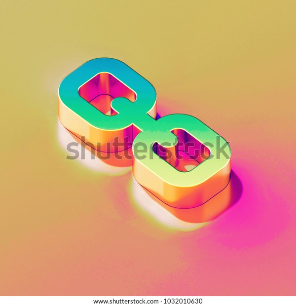 Icon Yellow Green Link Gold Pink Stock Illustration