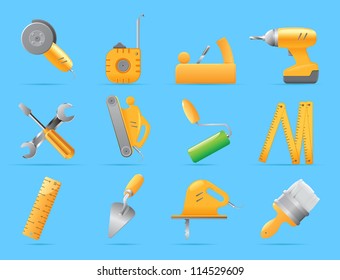 Icons for tools. Raster version. Vector version is also available.
