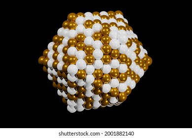 Icoparticles Are Widely Used As Figures In Nanoscience Often In Biology Or For Quantum Dots.3D Rendering