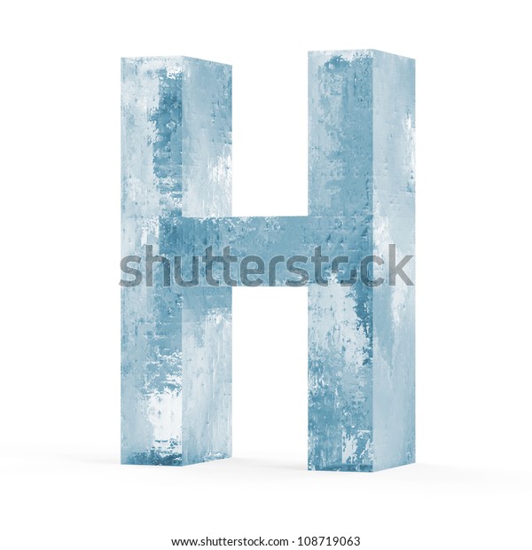 Icy Letters Isolated On White Background Stock Illustration 108719063 ...