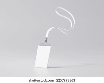 ID Card in plastic Holder mockup, 3d rendering, 3d illustration - Powered by Shutterstock